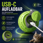 Interaktiver Elektrischer Katzenball – Automatisches Rollspielzeug für Katzen & Kätzchen | USB-aufladbar, leise & bissfest