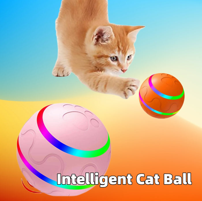 Intelligenter Selbstdrehender Katzenball – USB Aufladbar, Wasserdicht IP54